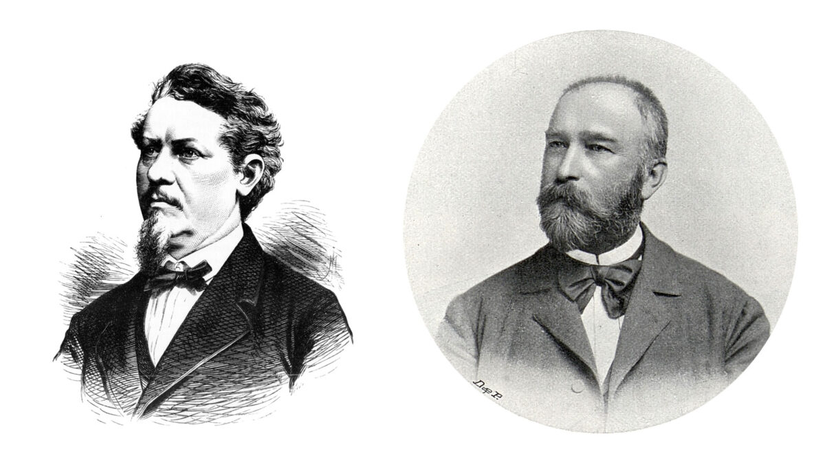 Geologové Jan Krejčí a Alfred Slavík