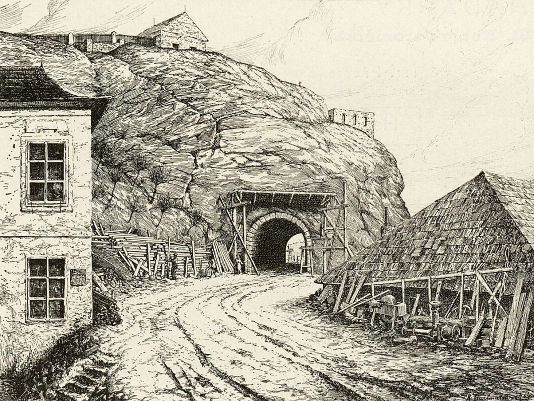 Vyšehradský tunel – stavba, 1904
