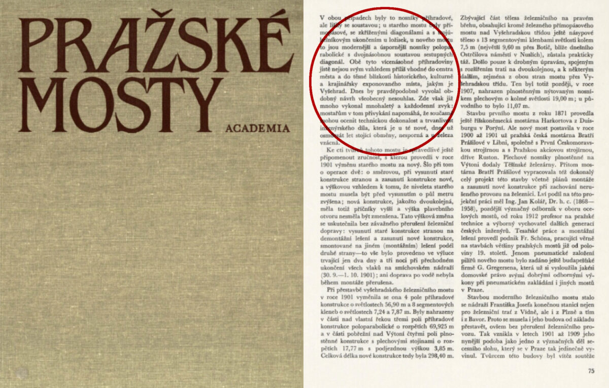 Železniční most, Vyšehrad, Jan a Ondřej Fischerovi, Pražské mosty